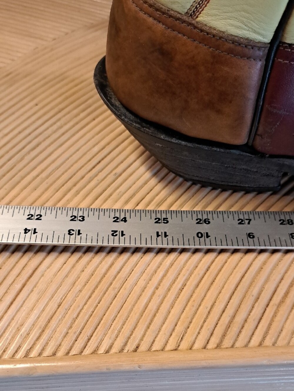 Bowman's Wilson Boot Co. Handmade 3 Tone Cowboy Boots 13 - Picture 14 of 16